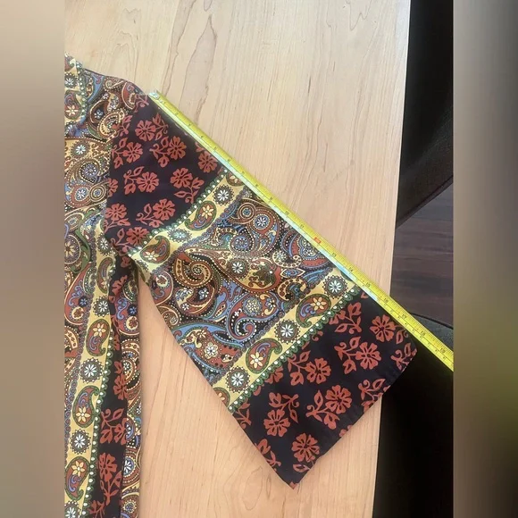 [Loungees] Vintage Paisley Cotton Kaftan House Dress - Picture 5 of 15